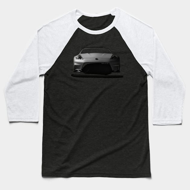 Nissan 370Z - black Baseball T-Shirt by mal_photography